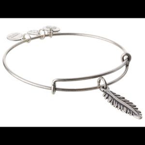 Alex and Ani Feather charm bangle